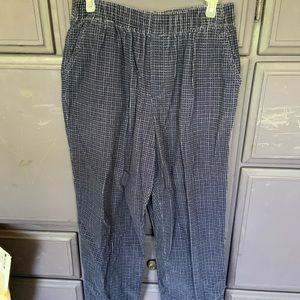 Blue and white stripe pants